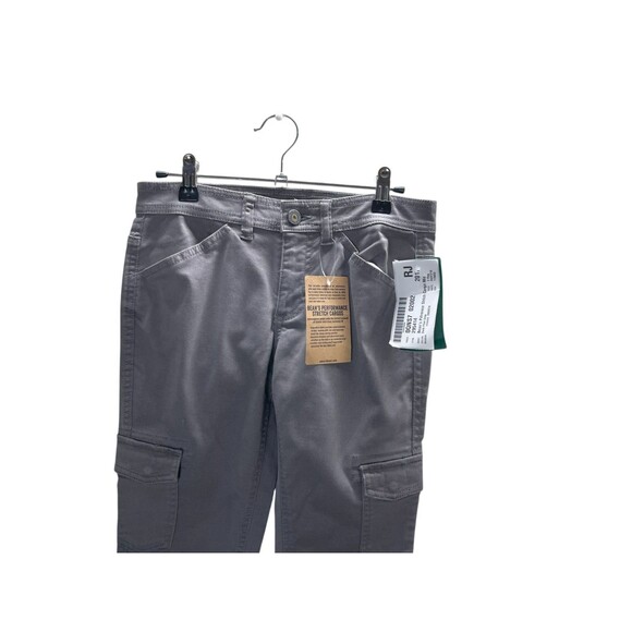 LL Bean Performance Stretch Cargos Pants Women's Size 2 Gray Cotton Blend NEW - Picture 3 of 11